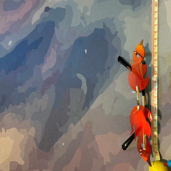 Flame glasses 🔥 Flame shaped narrow sunglases - Picture 3 of 5